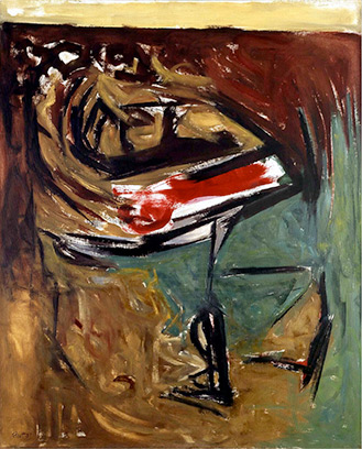 &lt;i&gt; Morning Wind &lt;/i&gt;, 1956 &lt;br /&gt; Oil on canvas &nbsp;&nbsp; 70 1/2 x 56 7/8 inches 179 x 144.5 cm